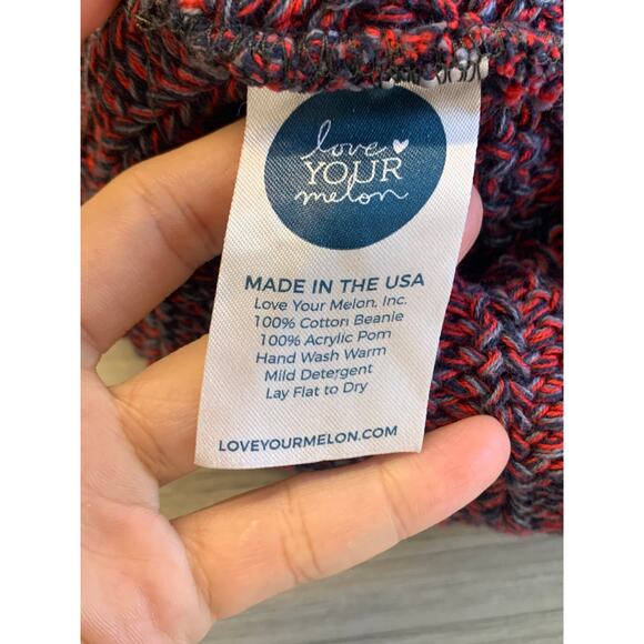 Love Your Melon Women's MLB Baseball Beanie Hat Pom Multicolor One Size - Picture 2 of 3